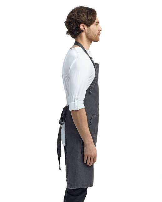 Artisan Collection by Reprime RP126 Unisex Jeans Stitch Denim Bib Apron