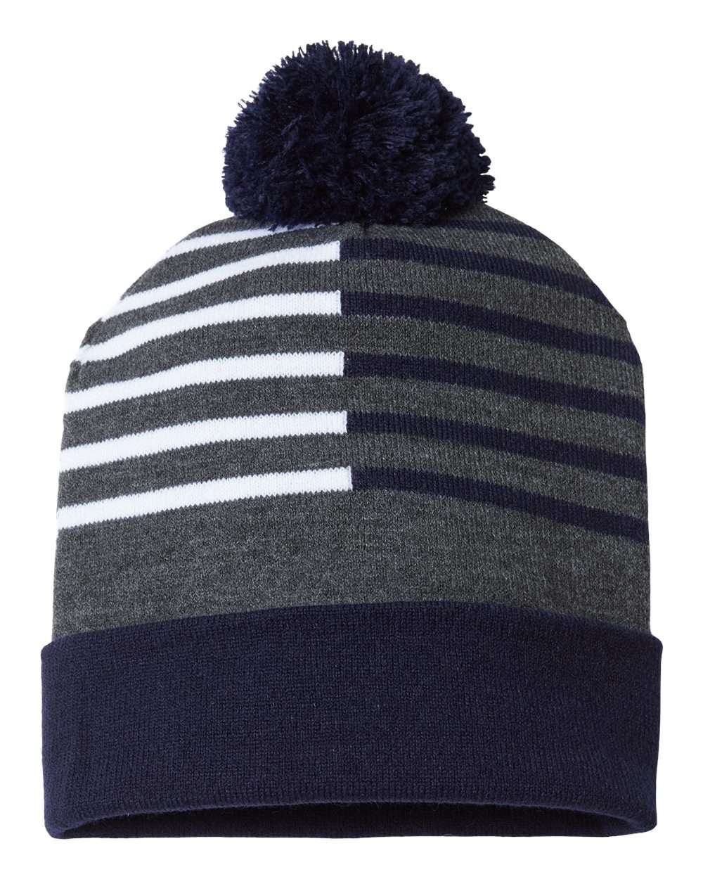 CAP AMERICA RKH12 USA-Made Half Color Beanie