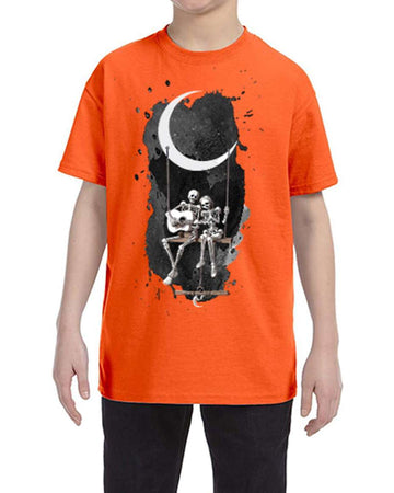 USTRADEENT Youth Halloween Heavy Cotton Scary Graphic T-Shirt UG500BHLOW1