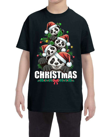 Youth Cute Polar Bear Santa Hat Merry Christmas Xmas Shirt